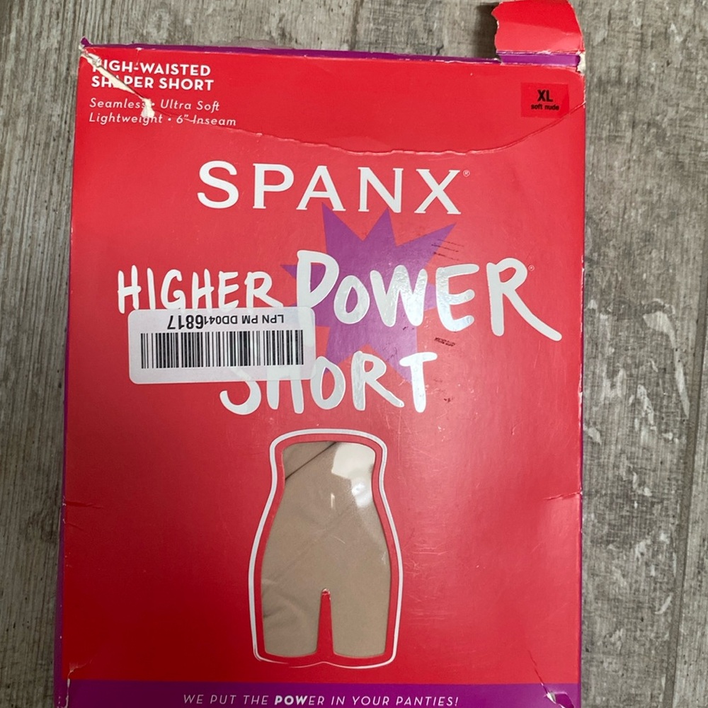 New Spanx higher waisted shaper shorts red size XL